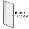 TLX-I-1200 1950mm x 1200mm Inline Pivot Door w/ fixed panel