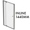 TLX-I-1440 1950mm x 1440mm Inline Pivot Door w/ fixed panel