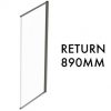TLX-RTN-0890 Semi-frameless Return Panel - 1950mm x 890mm